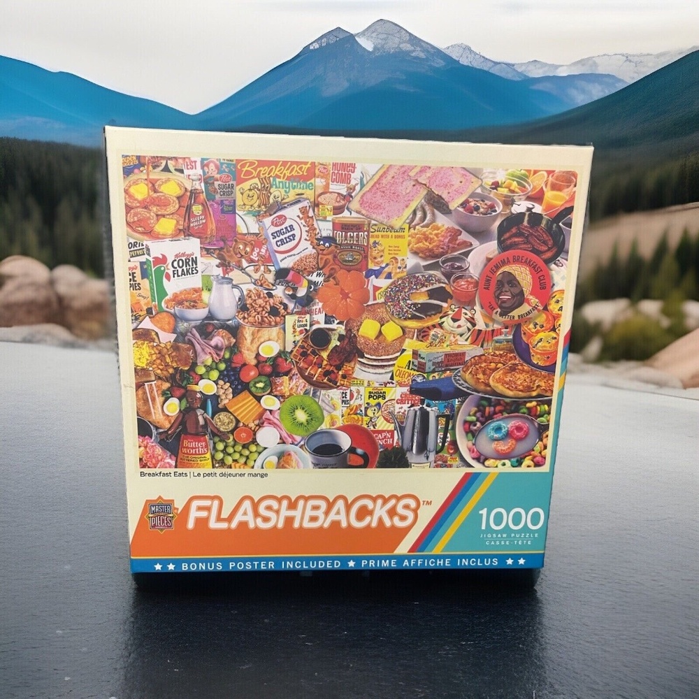 Master Pieces Flashbacks Breakfast Eats 1000 Piece Jigsaw Puzzle